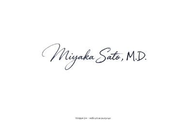 Dr. Miyaka Signature